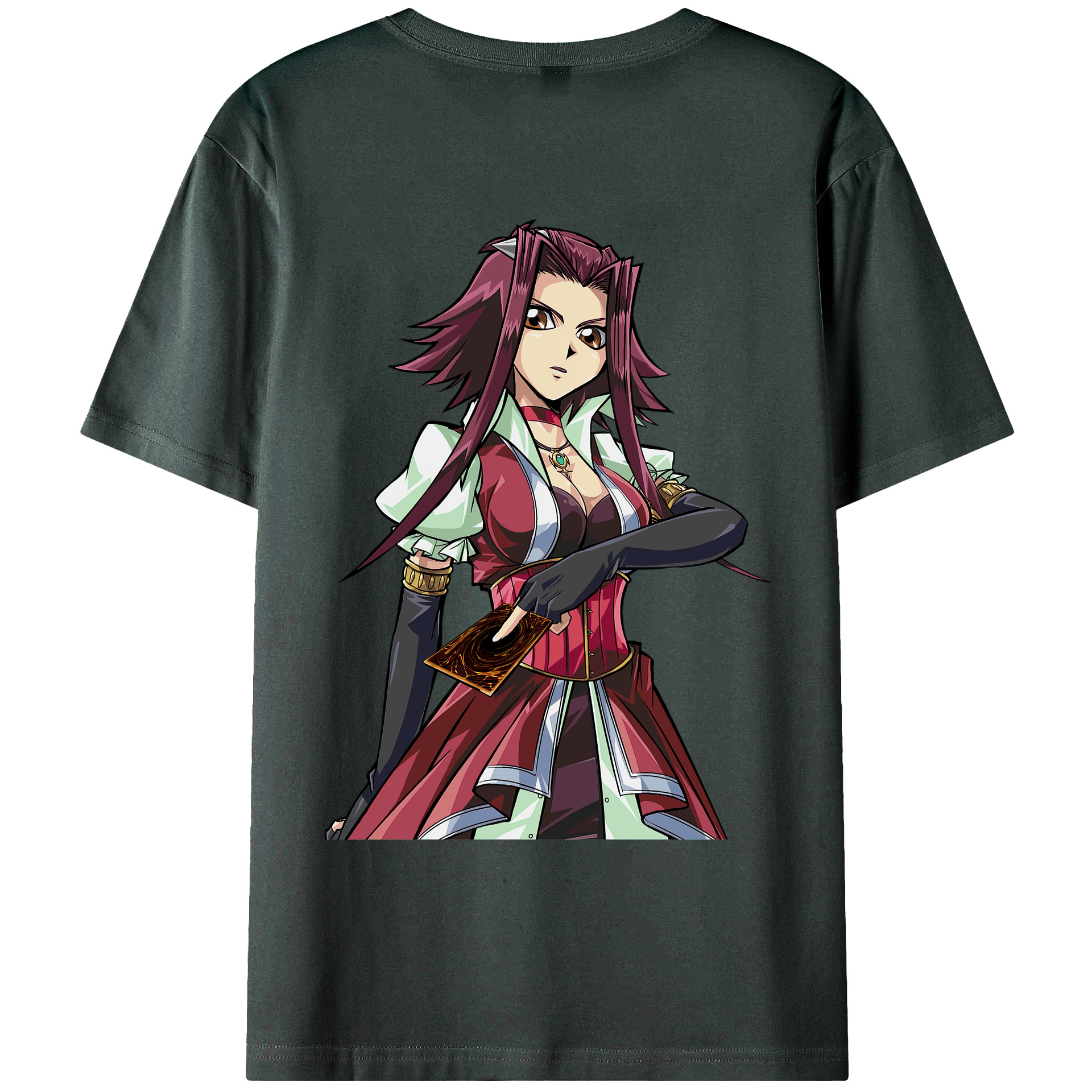 （画像用） 遊☆戯☆王 Yu-Gi-Oh! 綿100％ メンズ半袖Tシャツ（バックプリント） 通気性